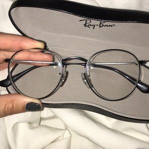Ray ban round metal optic frames